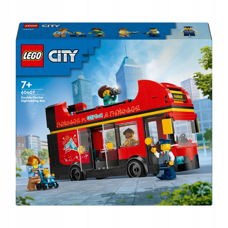 LEGO City 60407 City 60407 Červený dvojposchodový turistický autobus